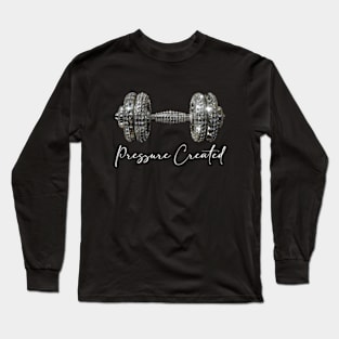 Pressure Created Diamond Dumbell Long Sleeve T-Shirt